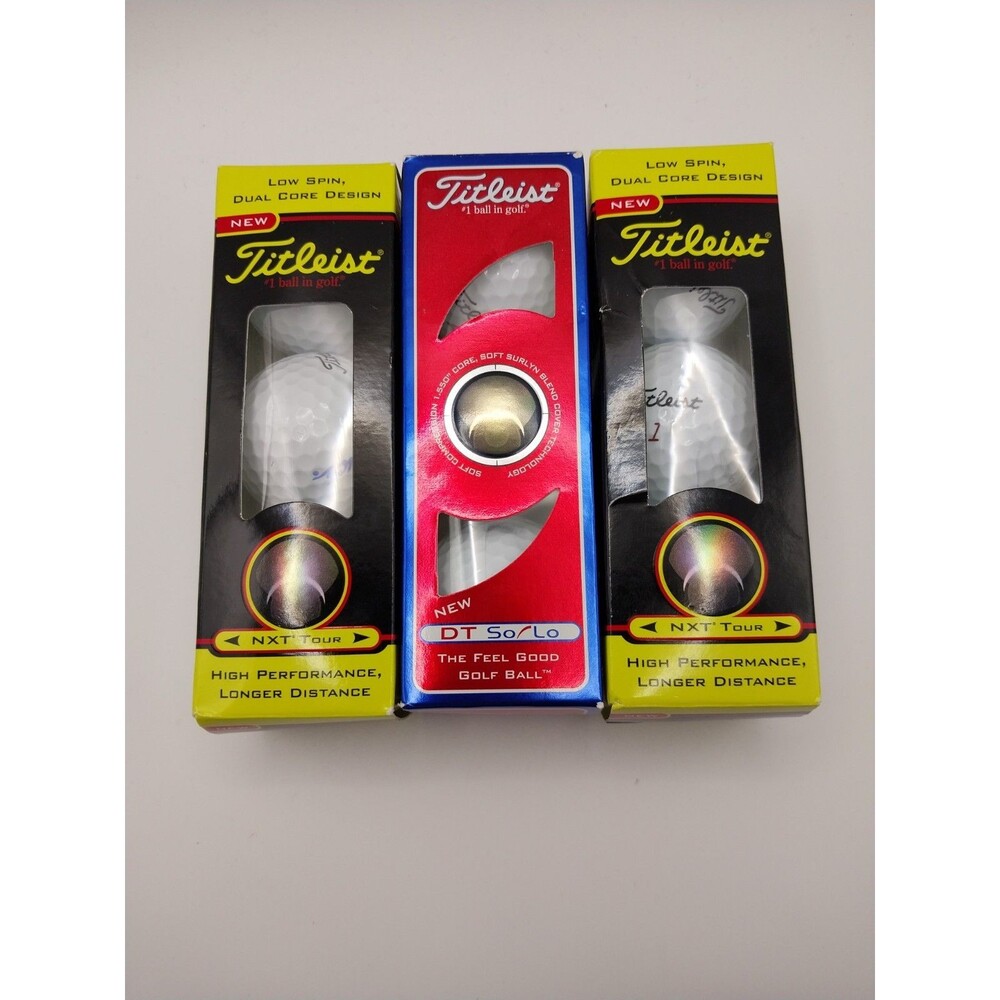 Titleist NXT Tour Golf Balls And DT So/lo NIB